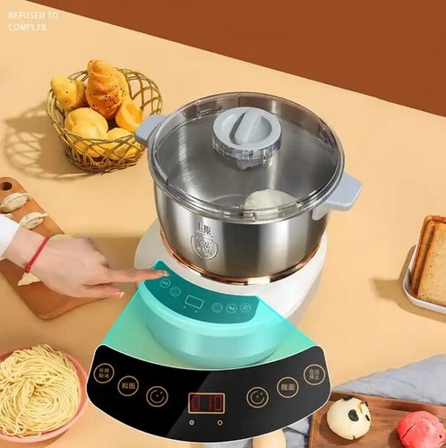 Electric dough mixer with - dough,